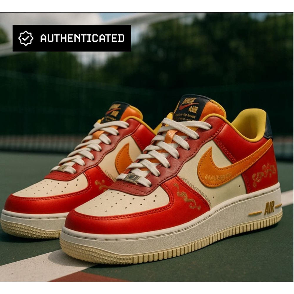 Nike Air Force 1 ‘Little Accra’ Anniversary Edition Size 12 – Rare, Glitter Gold